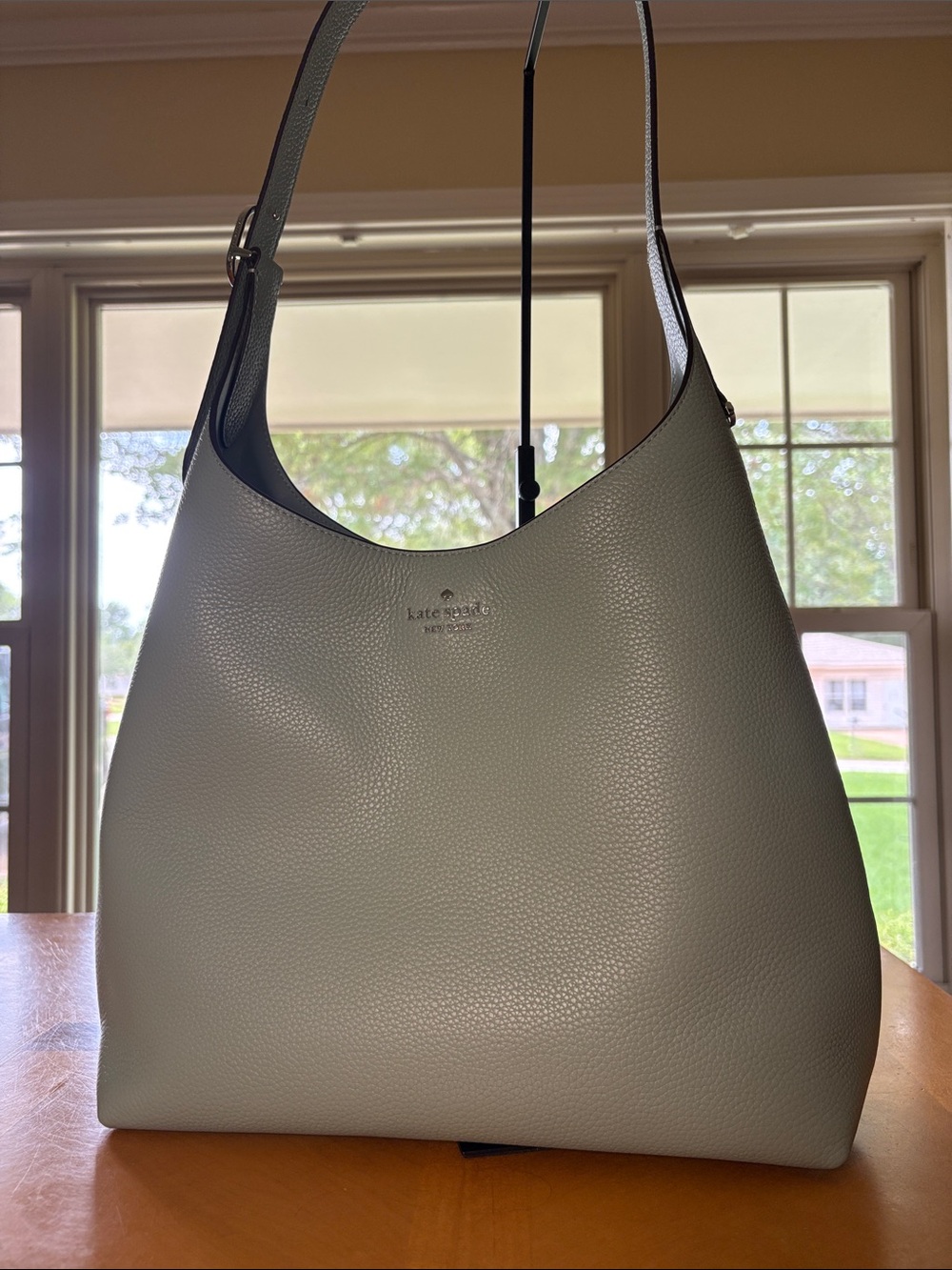 Kate Spade 454 Large Pebbled Leather Hobo in Aventurine